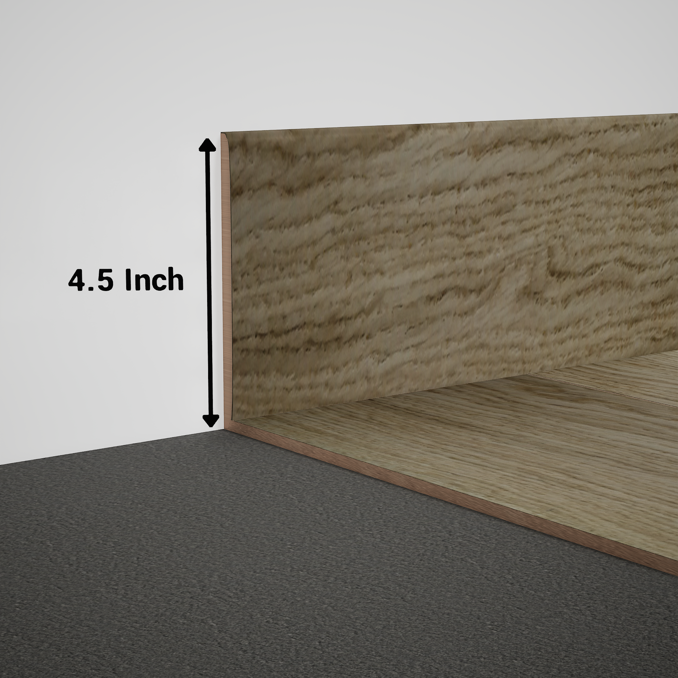 Product Image for Skirting 8 ft x 4.5 inch - 18 mm PM 00555 U | Image - 1