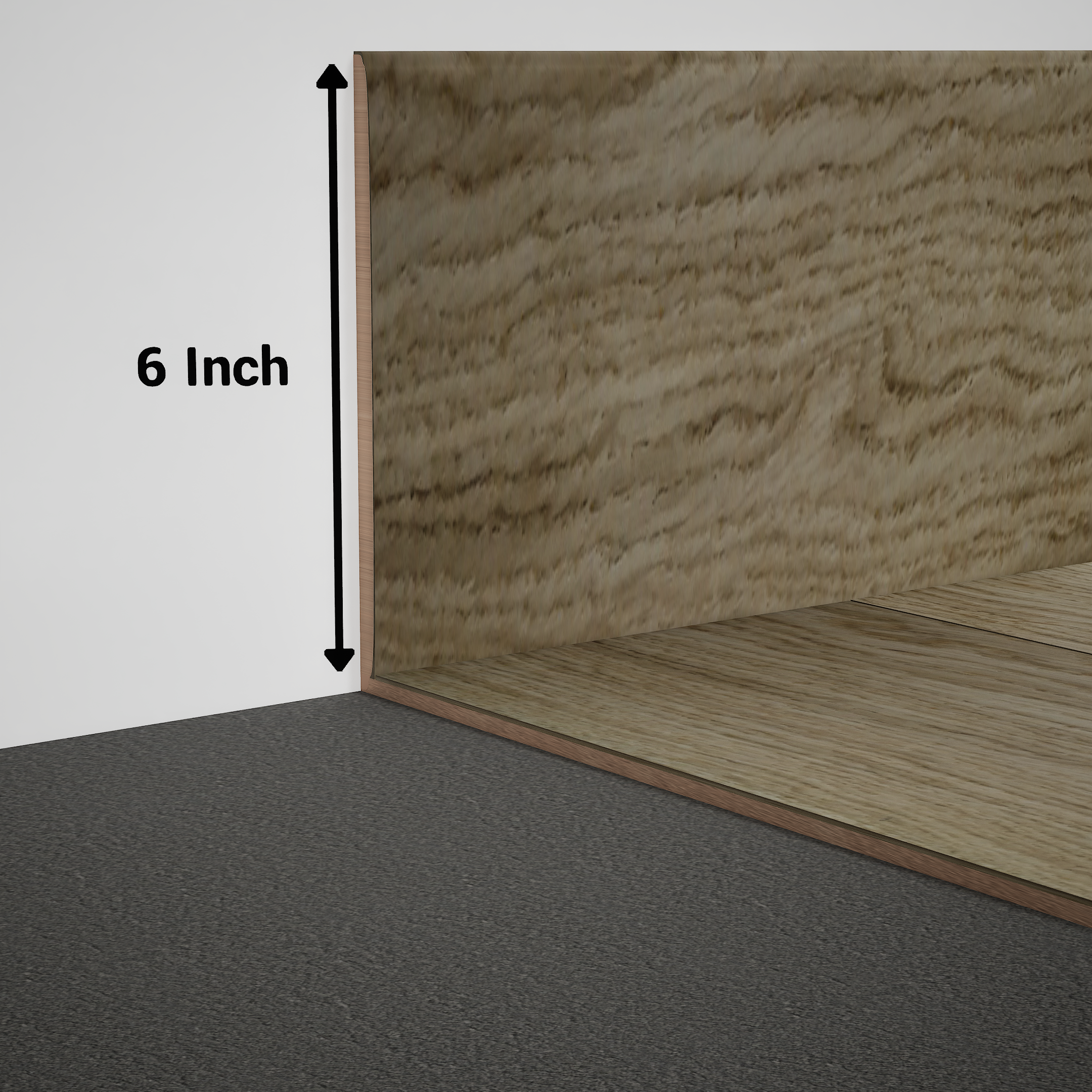 Product Image for Skirting 8 ft x 6 inch - 18 mm PM 00555 X | Image - 1