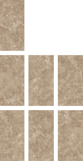 Budget Friendly Marble Floor & Wall Tile Value For Money TL 05592 Brown Logger 4 ft x 2 ft - Vitrified Glossy Finish -9 mm | 7 Random Design | Suitable for Living Room,Bedroom & Bathroom| Image 2