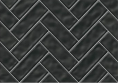 TL 00623 D Dark 3 Charcoal Black 12 x 18 inch Glossy Finish 3D High Definition Digital Subway Ceramic Wall Tile - 6 mm| Image 1