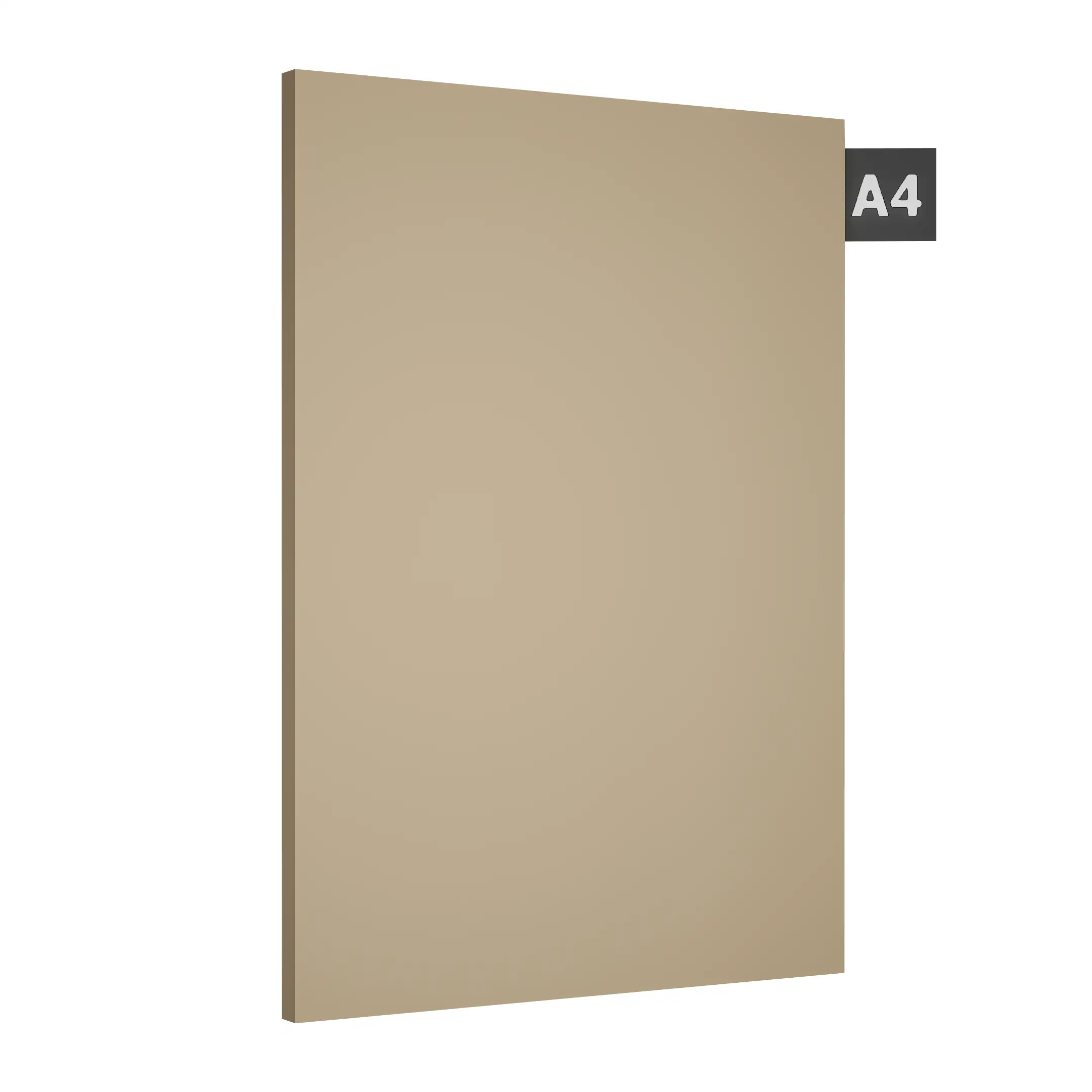 A close-up of a Beige KL 904 Sepia with a Matte finish Acrylic Laminate available at Material Depot in Bangalore