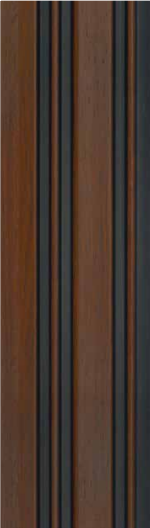 MW 1303 Wood Finish Charcoal Louvers/Panels | 8 ft x 5 inch - 12 mm | Image 01