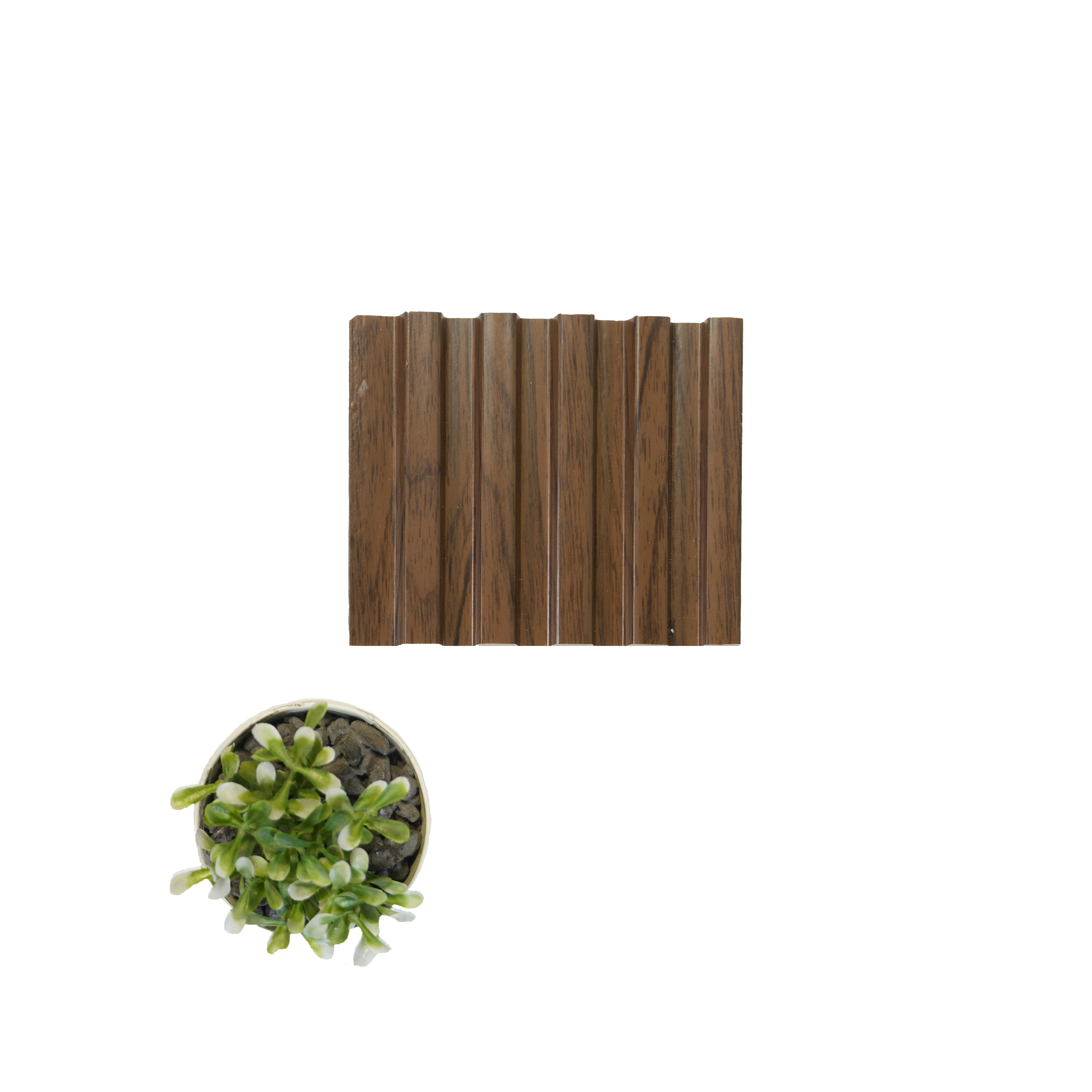 Greymica Brown Charcoal Louvers/Panels | 8 ft x 4.8 inch - 12 mm | 4514 | Image 02