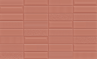 TL 00696 F Brick Blush Series Pattern 5 Red Chrome Finish 4 ft x 2 ft Full Body Vitrified Tile - 9 mm | Image 1