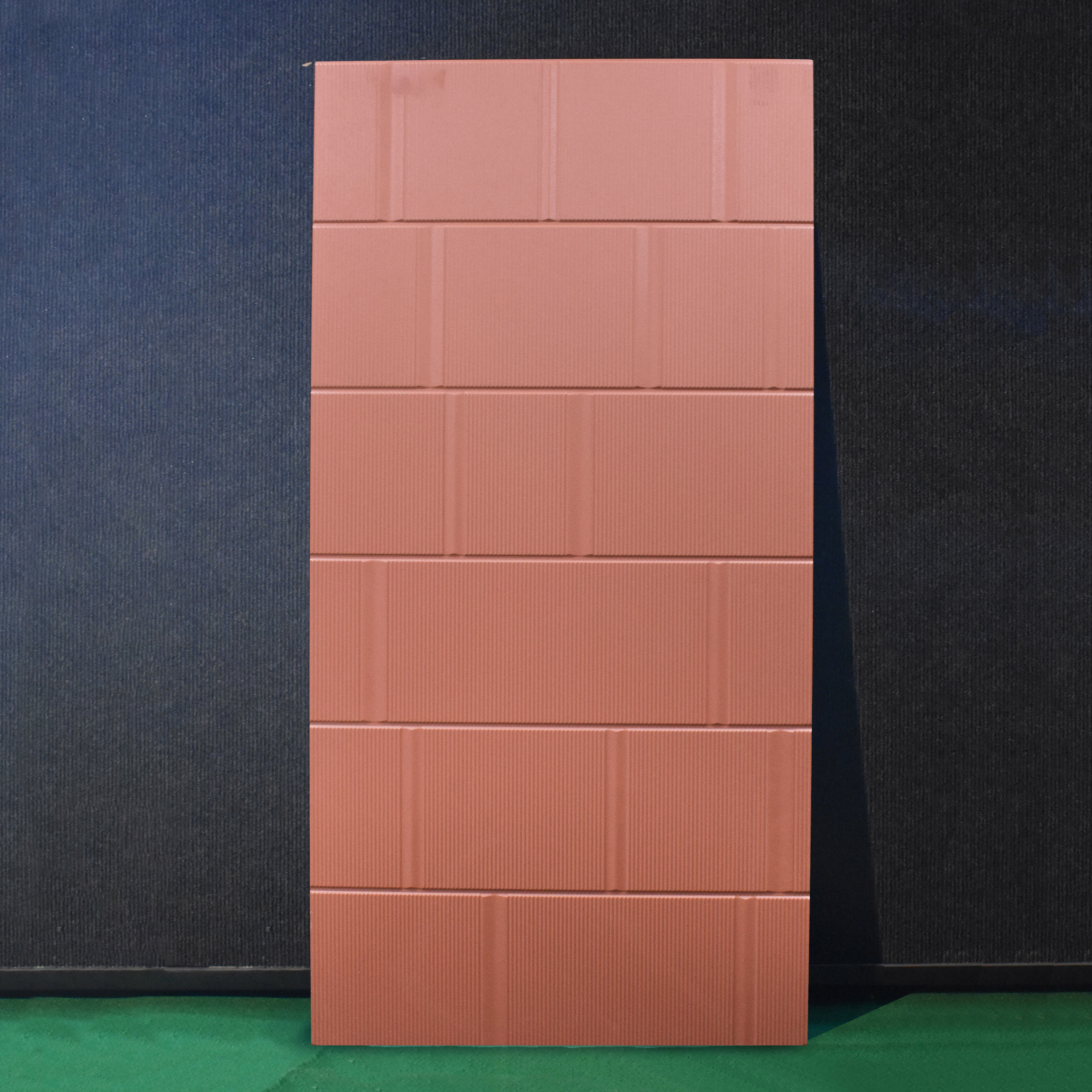 TL 00696 B Brick Blush Series Pattern 2 Red Matte Finish 4 ft x 2 ft Full Body Vitrified Tile - 9 mm | Image 2