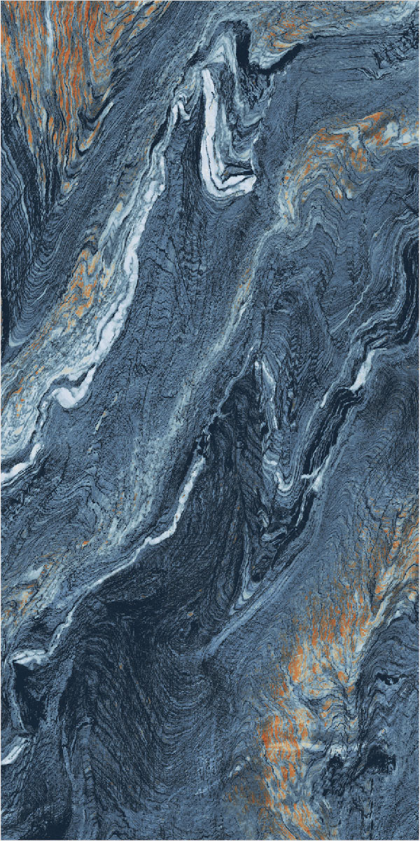 TL 00992 Cipollno Blue 1200x600 mm High Gloss Finish Vitrified Wall & Floor Tile - 9 mm | Image 1