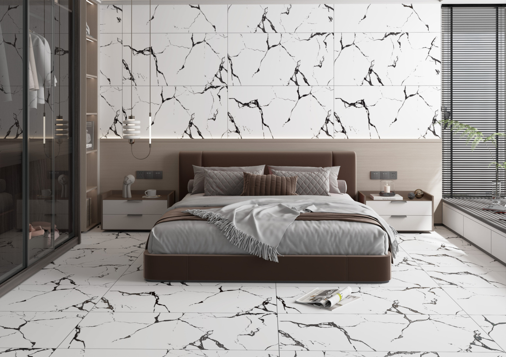 Marble Elegance: A Modern Bedroom Oasis | Material Depot