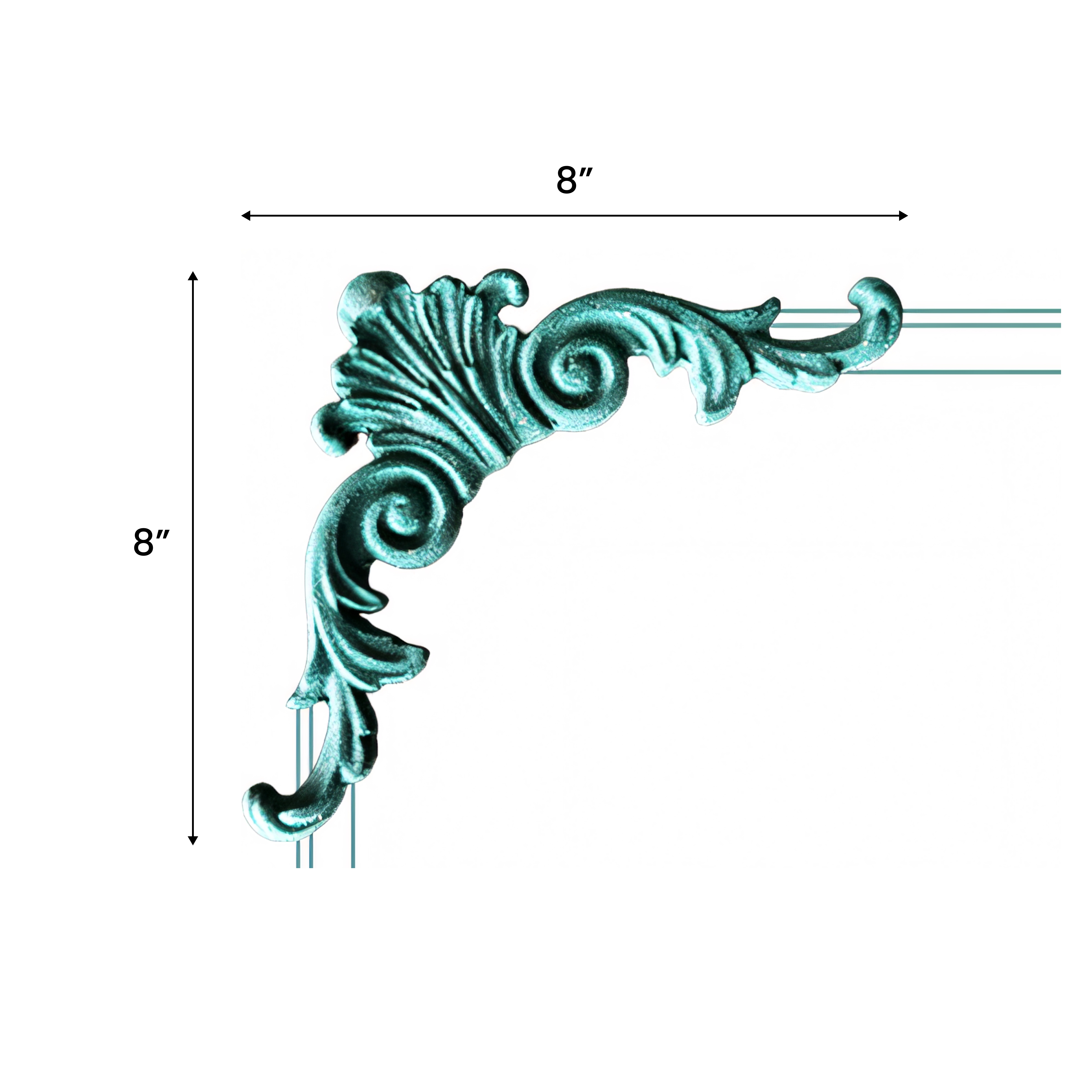 Dimension Image for HDHMR Corner Moulding PM 00320 | Image - 2