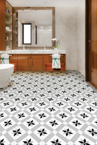 Moroccan Floor & Wall Tile TL 05044 Morissa Astral Kasbah 1 ft x 1 ft Ceramic Matte Finish - 7.5 mm | Suitable for Living Room, Bedroom, Bathroom, Kitchen & Balcony | Image 2