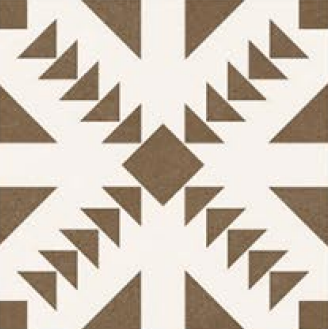 Moroccan Floor & Wall Tile TL 05048 Morissa Geometric Beige 1 ft x 1 ft Ceramic Matte Finish - 7.5 mm | Suitable for Living Room, Bedroom, Bathroom, Kitchen & Balcony | Image 1