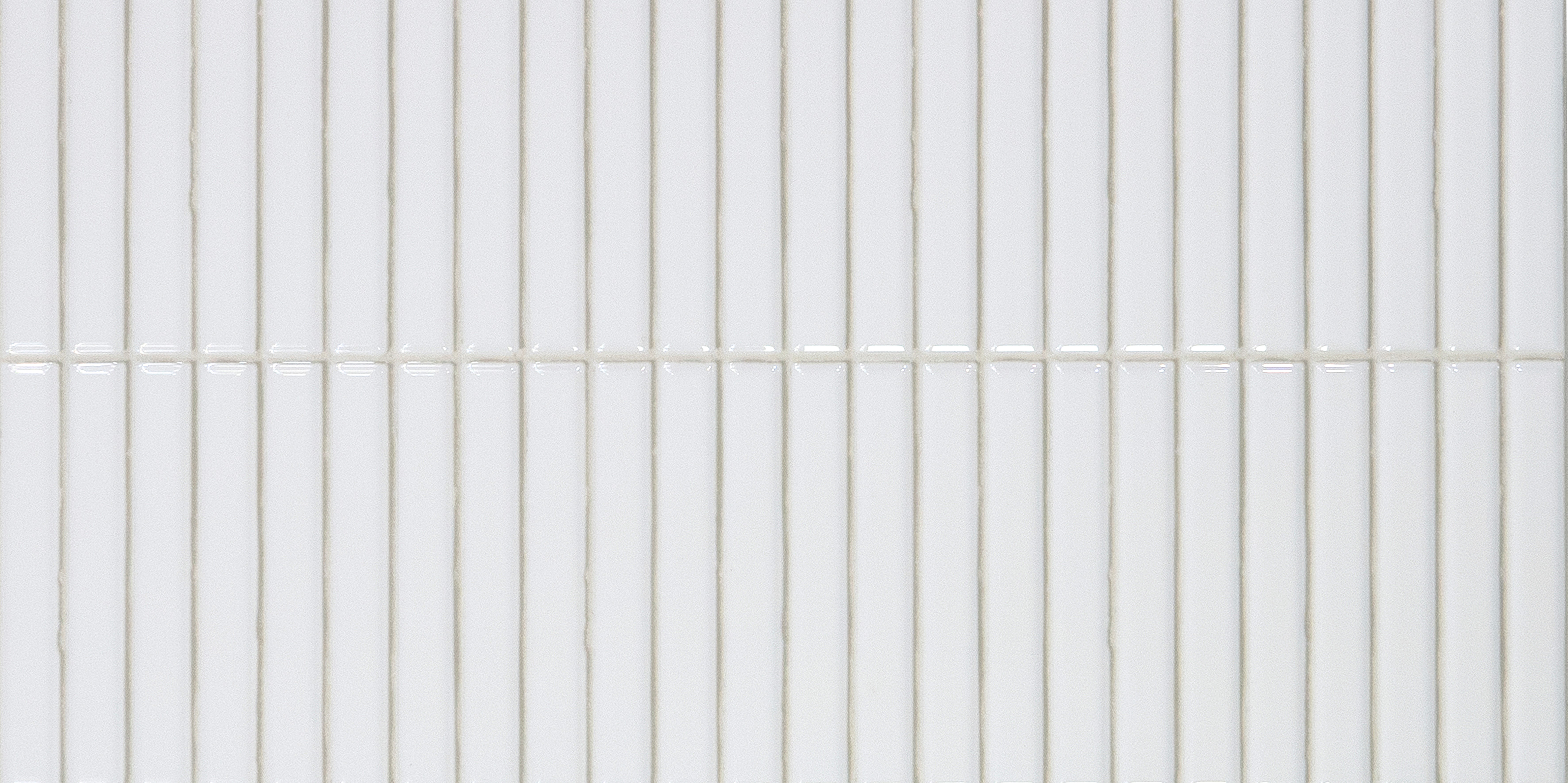 Faux Subway Wall Tile TL 05376 F Miraq Kitkat Snow White 2 ft x 1 ft Ceramic Glossy Finish - 8 mm | Suitable For Kitchen, Bathroom Walls and Backsplashes | Image 1