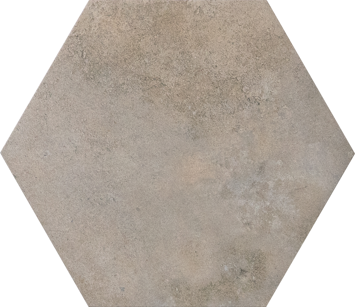 Subway Wall & Floor Tile TL 05275 Hexalite Cocoa 10 x 9 inch (250x220 mm) Vitrified Matte Finish - 8 mm | 20 Random Faces | Suitable for Living Room, Accent / Feature Walls, Bathroom, Kitchen Wall & Backsplashes | Image 1