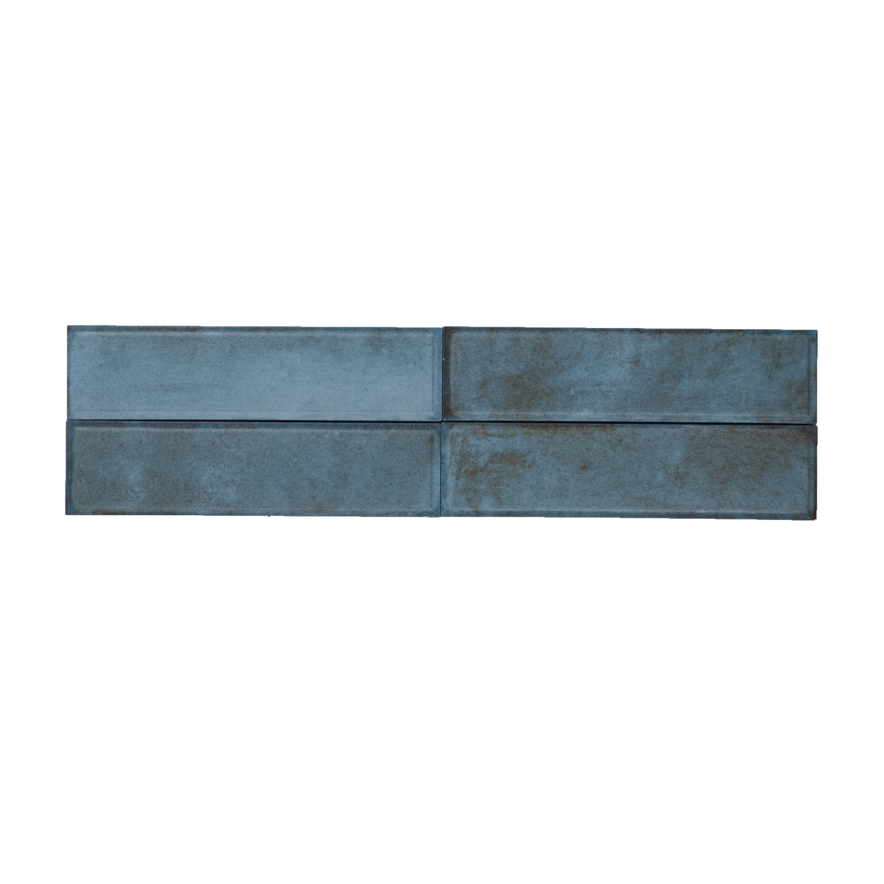 Subway Wall & Floor Tile TL 05232 Colombiana Cerulean Blue Base 12 x 3 inch Vitrified Matte Finish - 8 mm | 20 Random Faces | Suitable for Living Room, Accent / Feature Walls, Bathroom, Kitchen Wall & Backsplashes | Image 2