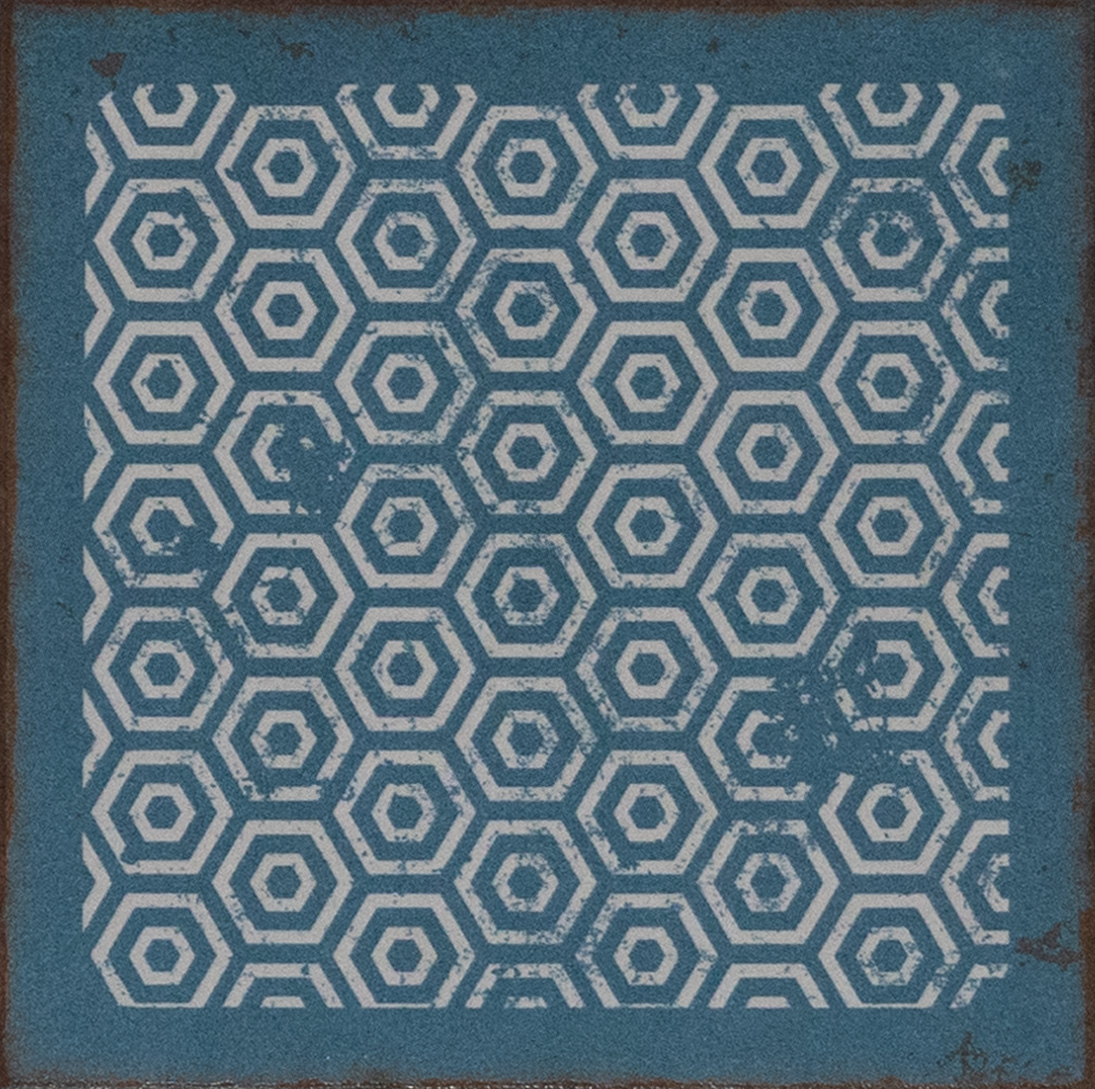 Subway Moroccan Wall & Floor Tile TL 05269 B Mythos Navia Azul Decor 8 x 8 inch Vitrified Matte Finish - 8 mm | 12 Random Faces | Suitable for Living Room, Accent / Feature Walls, Bathroom, Kitchen Wall & Backsplashes | Image 1