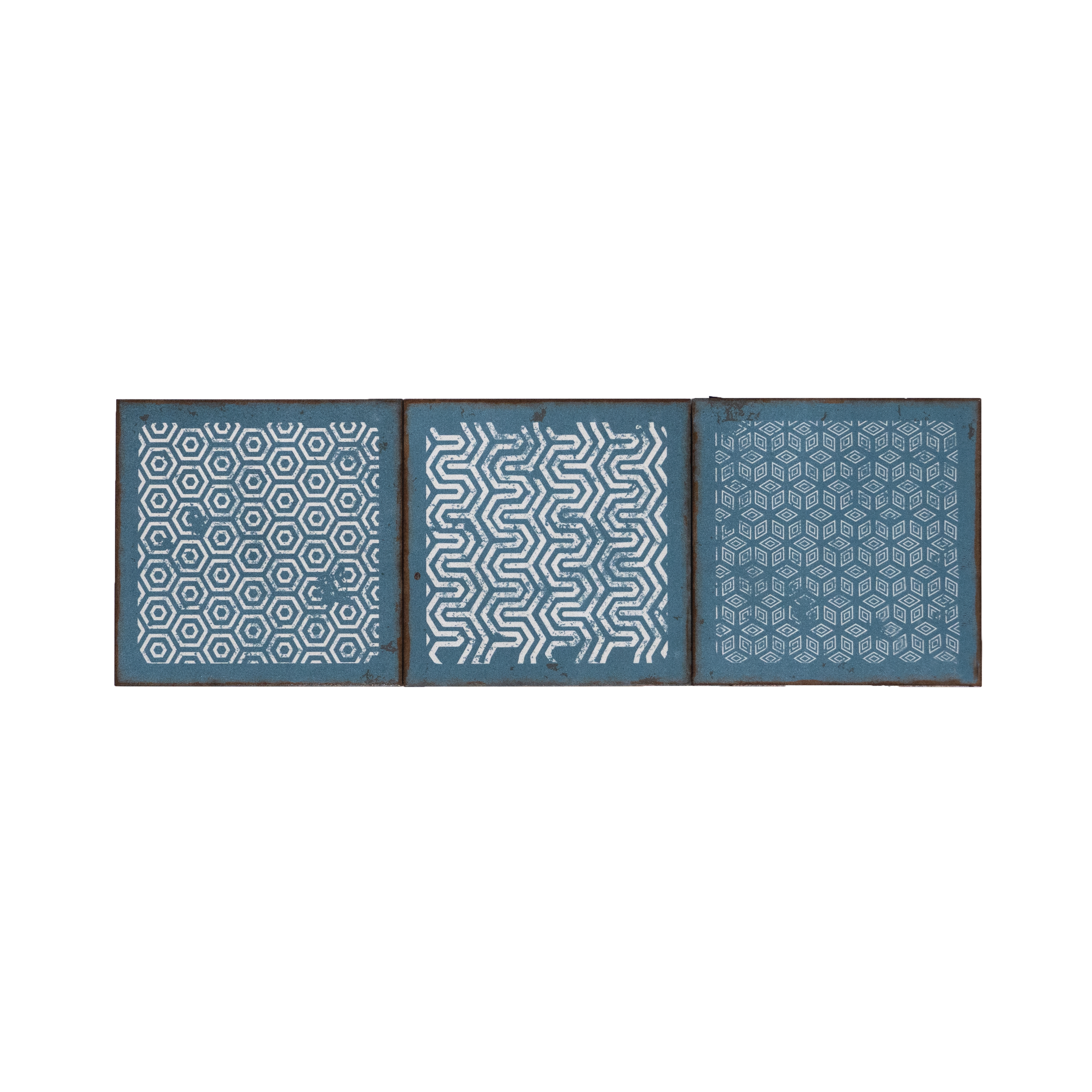 Subway Moroccan Wall & Floor Tile TL 05269 B Mythos Navia Azul Decor 8 x 8 inch Vitrified Matte Finish - 8 mm | 12 Random Faces | Suitable for Living Room, Accent / Feature Walls, Bathroom, Kitchen Wall & Backsplashes | Image 2