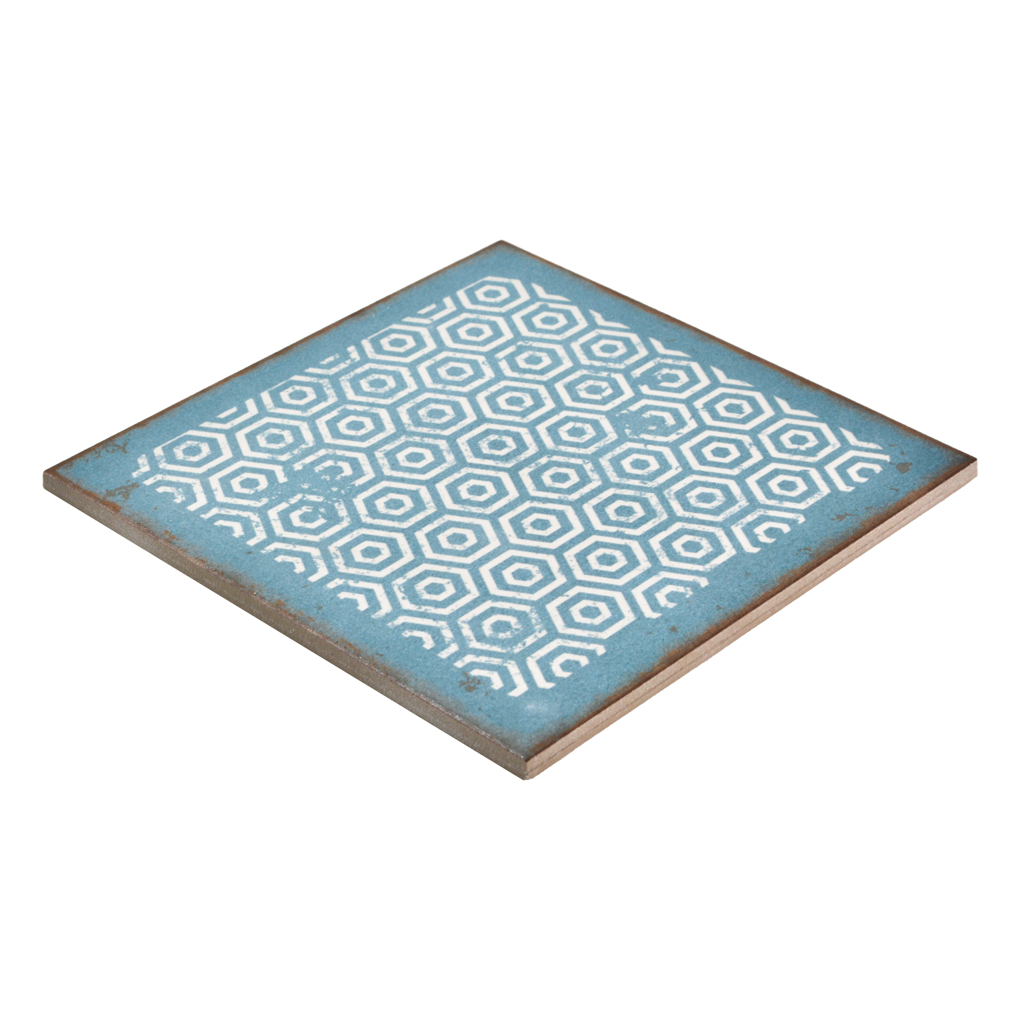 Subway Moroccan Wall & Floor Tile TL 05269 B Mythos Navia Azul Decor 8 x 8 inch Vitrified Matte Finish - 8 mm | 12 Random Faces | Suitable for Living Room, Accent / Feature Walls, Bathroom, Kitchen Wall & Backsplashes | Image 3