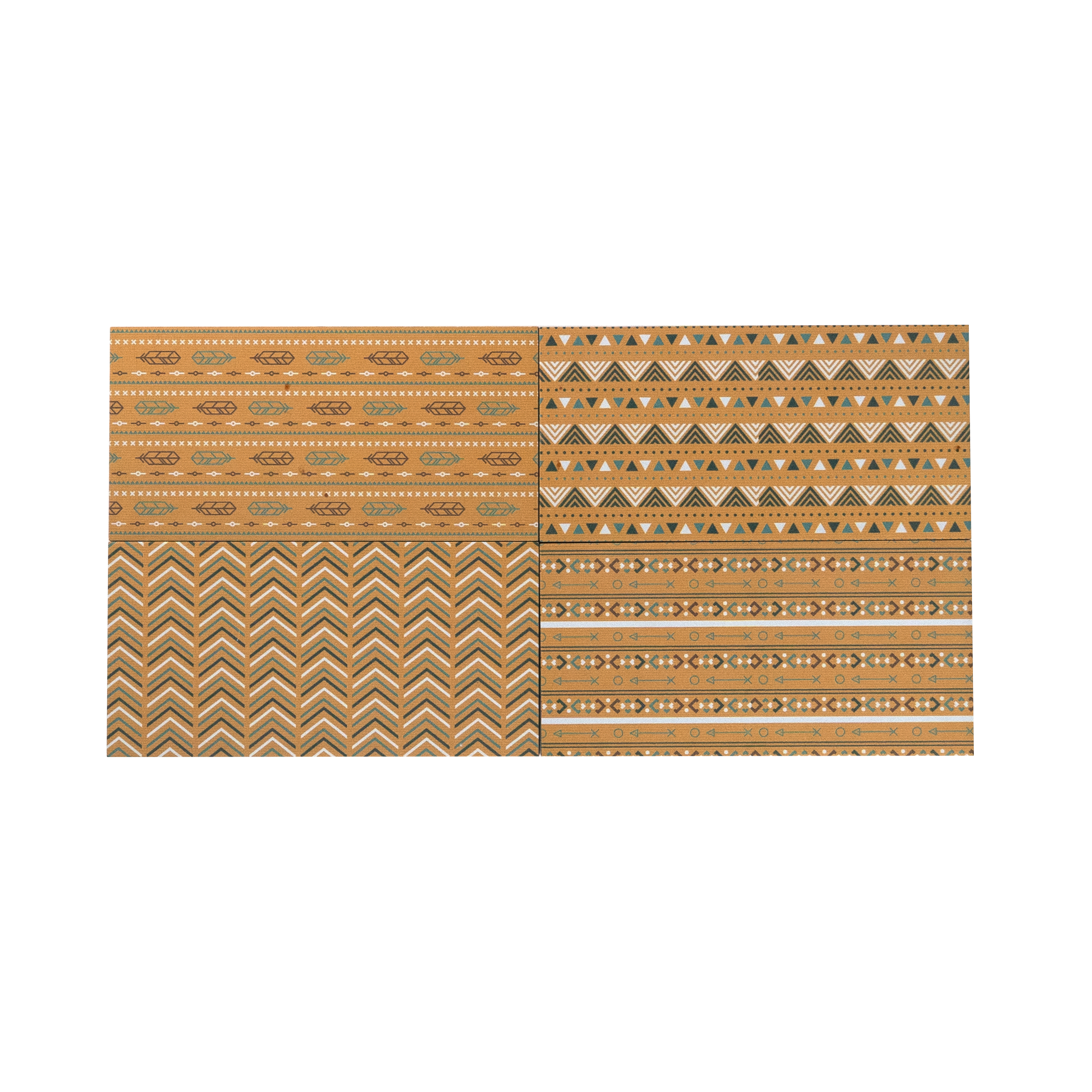 Subway Wall & Floor Tile TL 05235 B Lines & Layers Salmon Rust Decor 12 x 6 inch Vitrified Matte Finish - 8 mm | 8 Random Faces | Suitable for Living Room, Accent / Feature Walls, Bathroom, Kitchen Wall & Backsplashes | Image 2