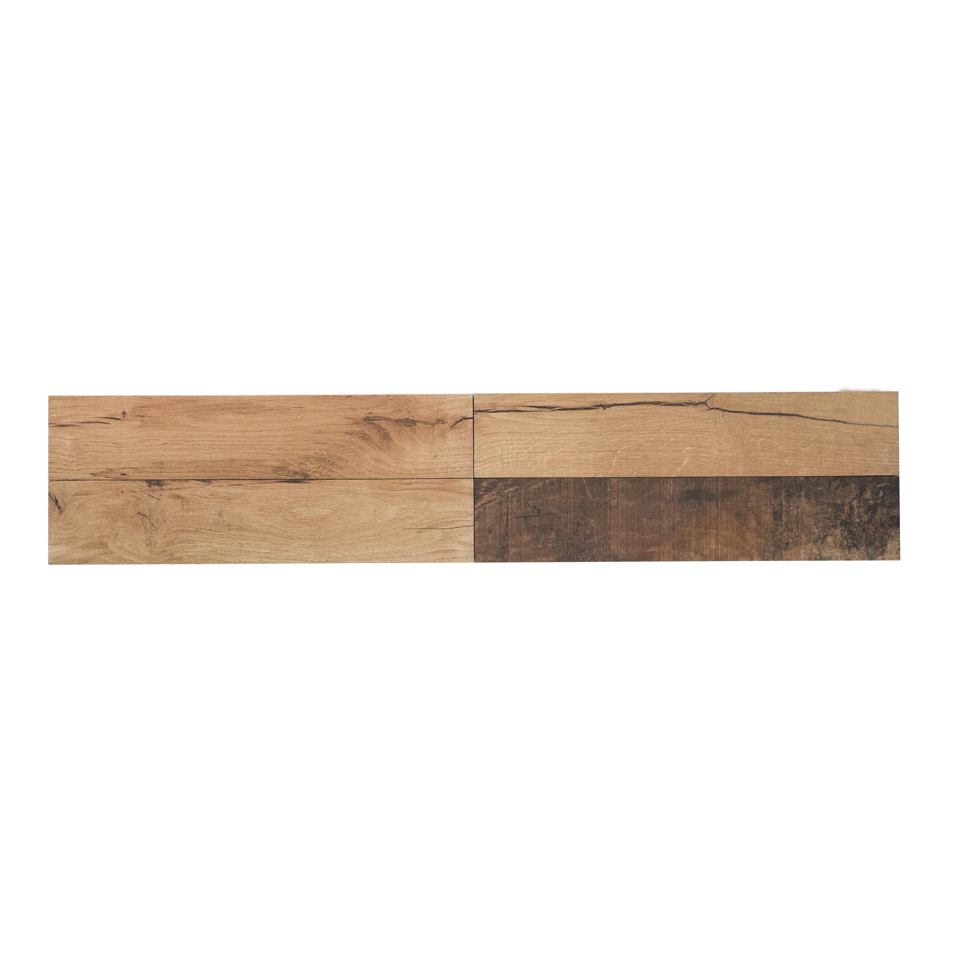 Subway Wooden Wall & Floor Tile TL 05233 J Edge Craft Driftwood Square Edge 20 x 4 inch Vitrified Matte Finish - 8 mm | 24 Random Faces | Suitable for Living Room, Accent / Feature Walls, Bathroom, Kitchen Wall & Backsplashes | Image 2