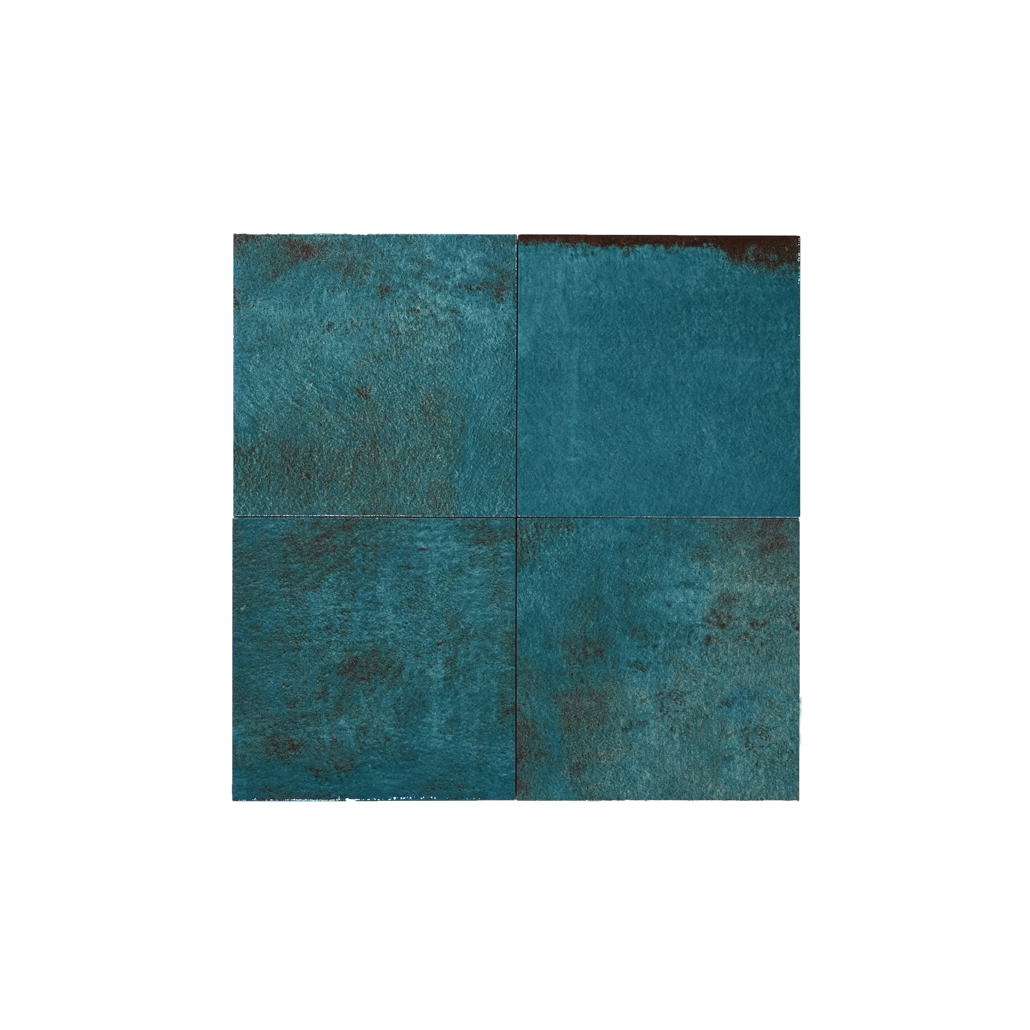 Subway Rustic Wall Tile TL 05251 B Tropezia Ocean Blue 8 x 8 inch Vitrified Glossy Finish - 8 mm | Random Design | Suitable for Living Room, Accent / Feature Walls, Bathroom, Kitchen Wall & Backsplashes | Image 2