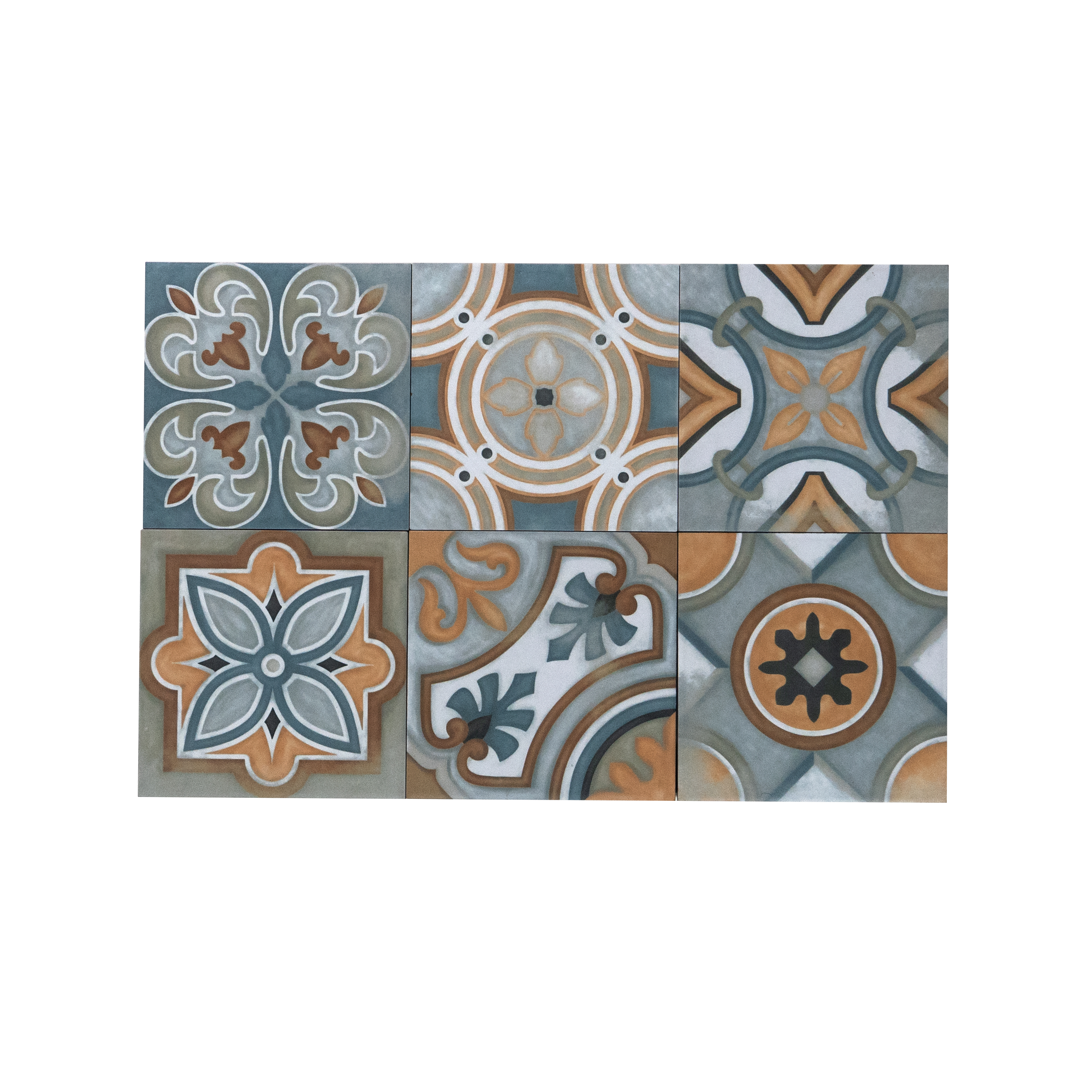 Subway Moroccan Wall & Floor Tile TL 05254 Rocco Rings 8 x 8 inch Vitrified Matte Finish - 8 mm | 15 Random Faces | Suitable for Living Room, Accent / Feature Walls, Bathroom, Kitchen Wall & Backsplashes | Image 2