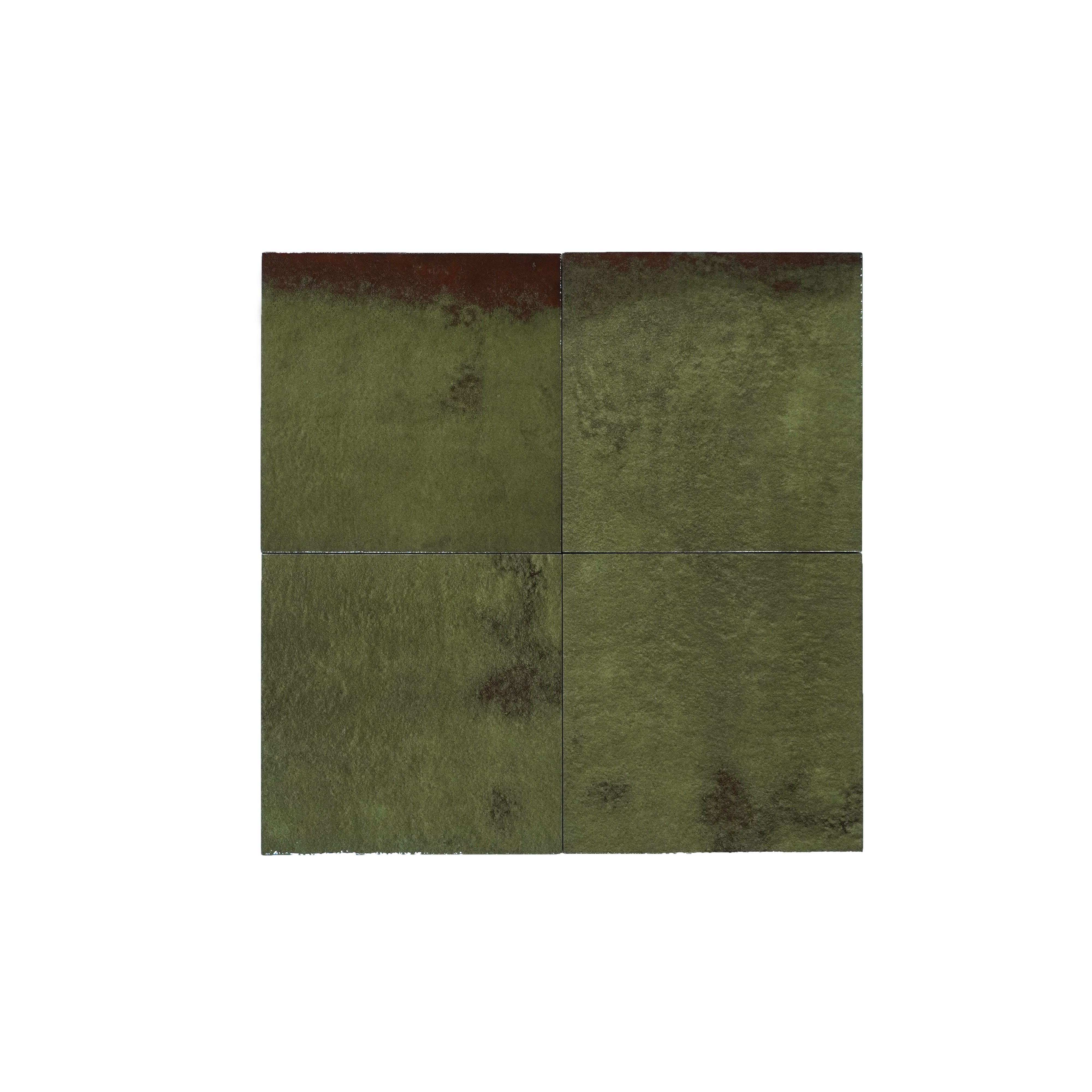 Subway Rustic Wall Tile TL 05251 C Tropezia Carribbean Green 8 x 8 inch Vitrified Glossy Finish - 8 mm | Random Design | Suitable for Living Room, Accent / Feature Walls, Bathroom, Kitchen Wall & Backsplashes | Image 2