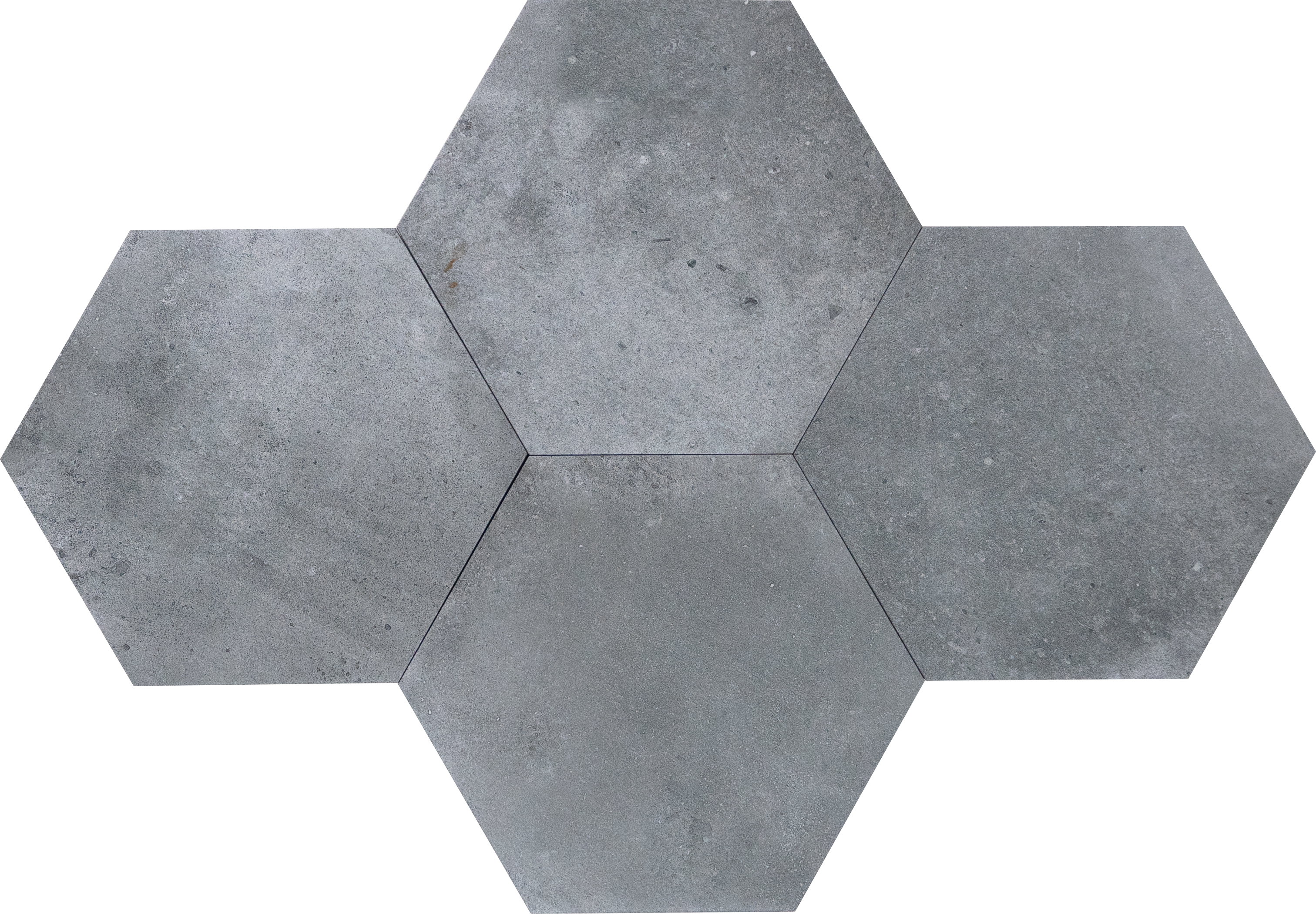 Subway Wall & Floor Tile TL 05275 E Hexalite Grigio 10 x 9 inch (250x220 mm) Vitrified Matte Finish - 8 mm | Suitable for Living Room, Accent / Feature Walls, Bathroom, Kitchen Wall & Backsplashes | Image 3