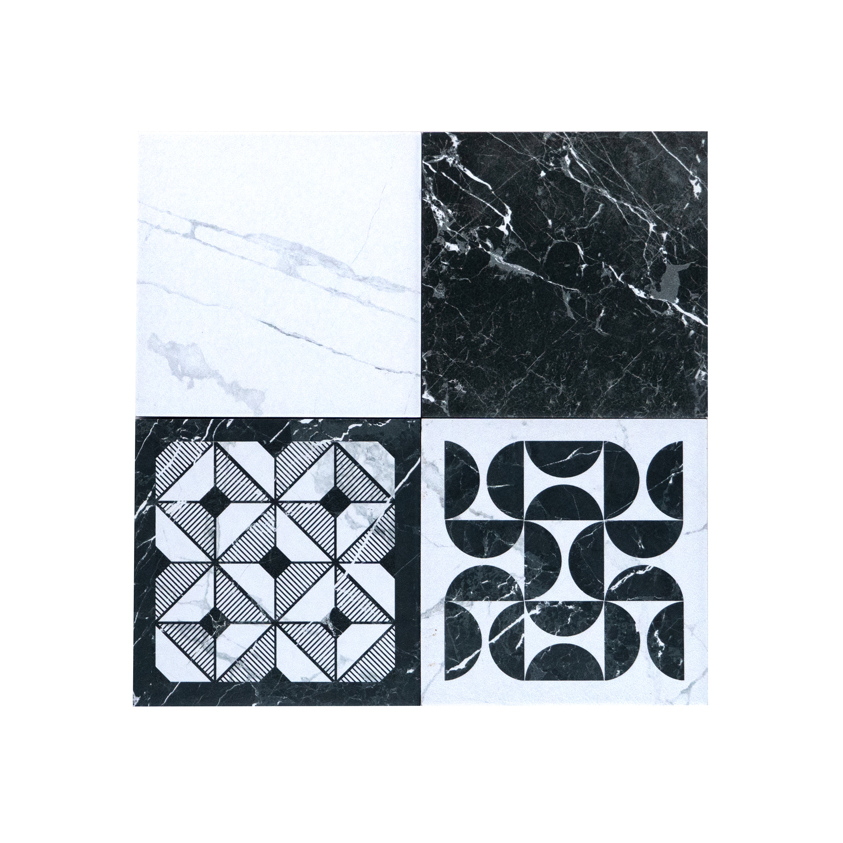 Subway Moroccan Wall & Floor Tile TL 05253 Aged Marblite 8 x 8 inch Vitrified Matte Finish - 8 mm | 43 Random Faces | Suitable for Living Room, Accent / Feature Walls, Bathroom, Kitchen Wall & Backsplashes | Image 2