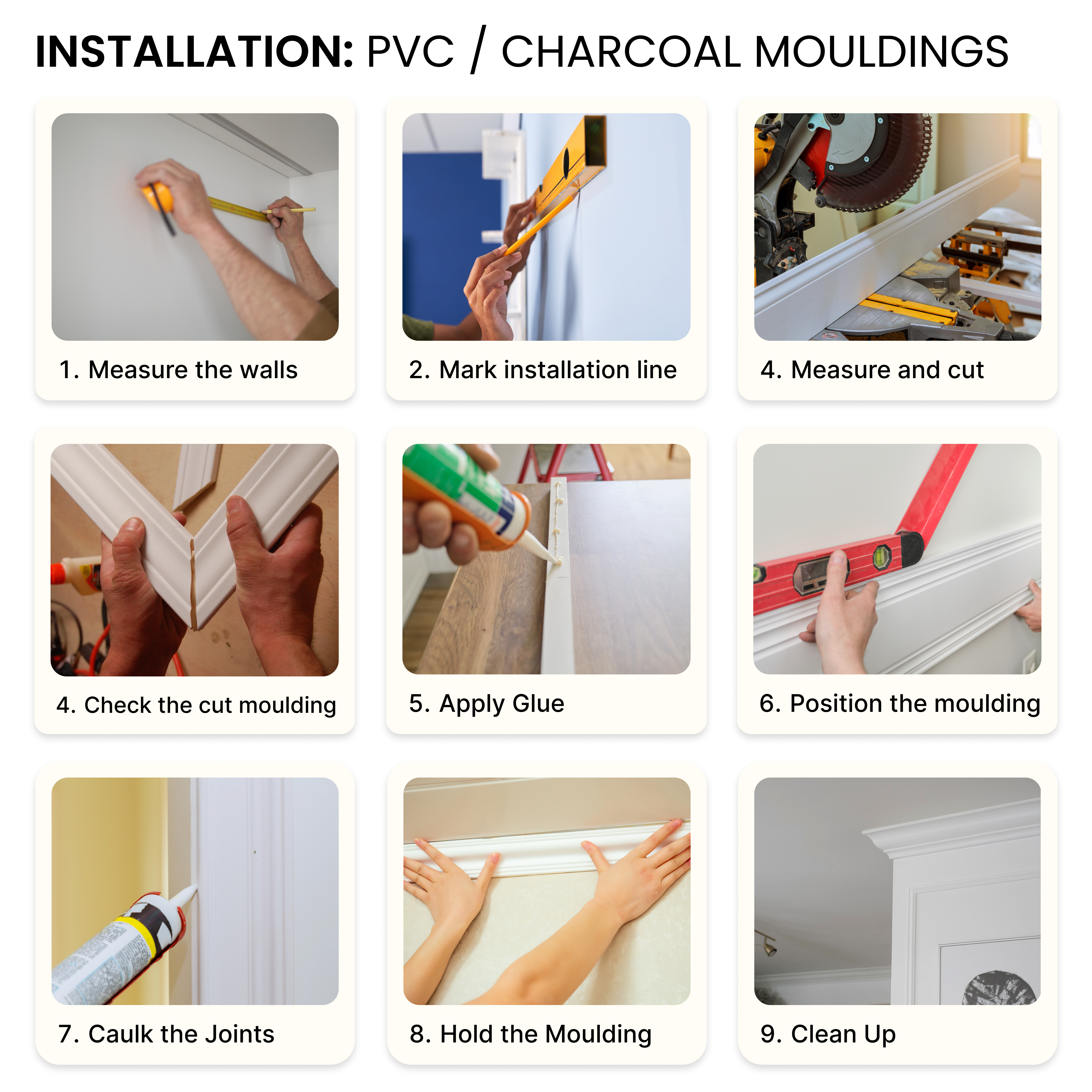 Installation Image for Charcoal Wall Moulding PM 00283 G | Image - 5