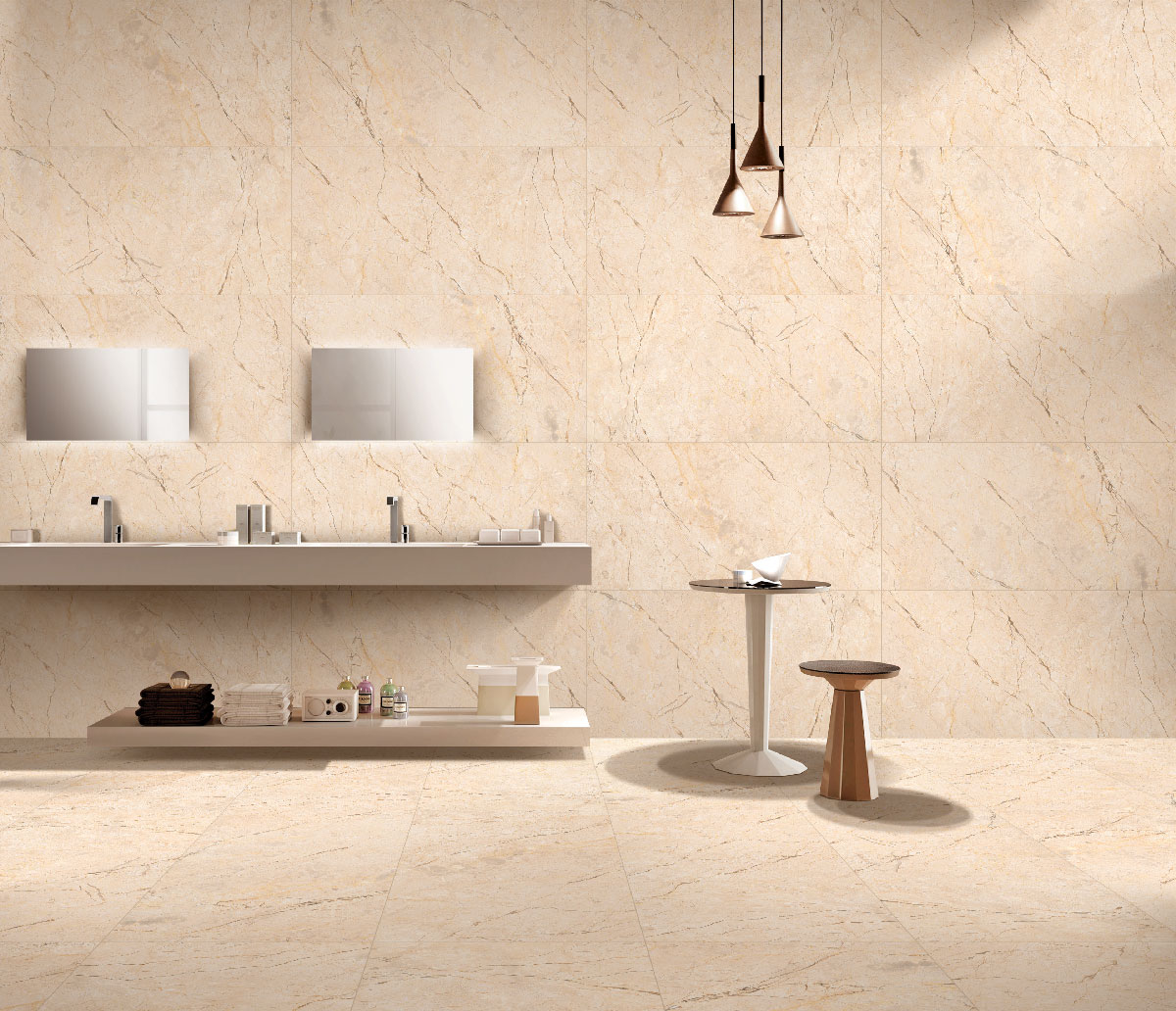 TL 01014 Sevellia Crema 1200x600 mm Glossy Finish Vitrified Wall & Floor Tile - 9 mm | Image 2