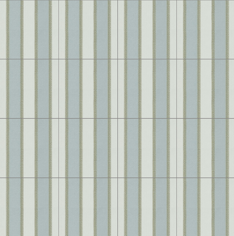 Moroccan Floor & Wall Tile TL 05070 Morissa Whitish Grey Channel 1 ft x 1 ft Ceramic Matte Finish - 8 mm | Suitable for Living Room, Bedroom, Bathroom, Kitchen & Balcony | Image 2