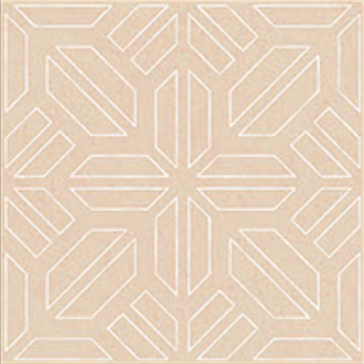 Moroccan Floor & Wall Tile TL 05089 Bauhaus Amber Glow 1 ft x 1 ft Ceramic Matte Finish - 9 mm | Suitable for Living Room, Bedroom, Bathroom, Kitchen & Balcony | Image 1