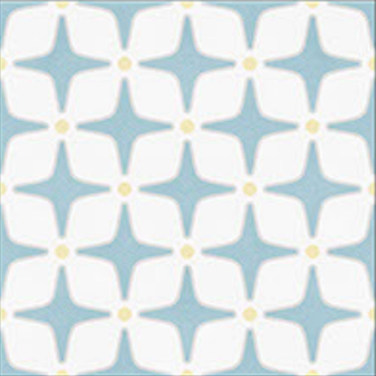 Moroccan Floor & Wall Tile TL 05093 Bauhaus Ice Blue 1 ft x 1 ft Ceramic Matte Finish - 9 mm | Suitable for Living Room, Bedroom, Bathroom, Kitchen & Balcony | Image 1