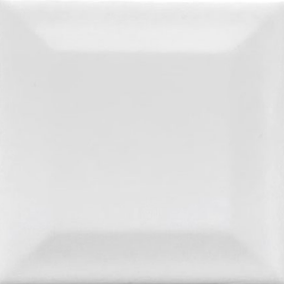 TL 00008 L 4x4 inches White Bevelled Glossy Finish Tile | Image 1