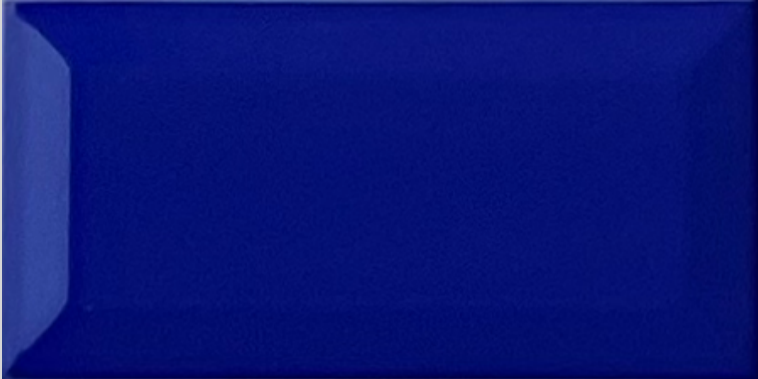 TL 00005 J 8x4 inches P Blue Bevelled Glossy Finish Tile | Image 1