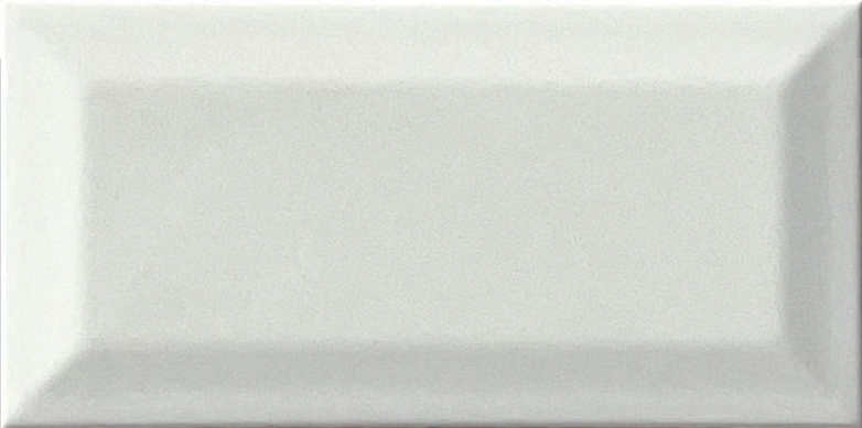 TL 00005 A 8x4 inches White Bevelled Glossy Finish Tile | Image 1