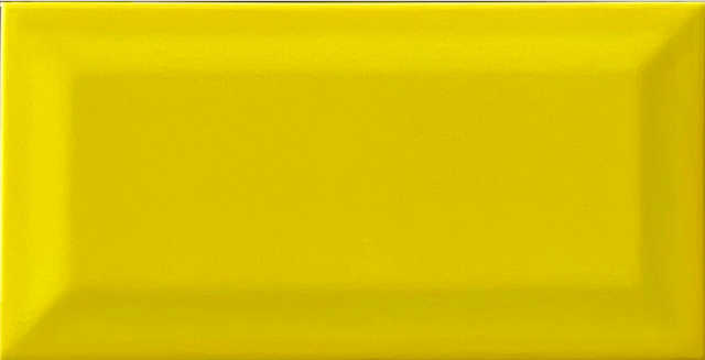 TL 00006 F 8x4 inches Yellow Bevelled Glossy Finish Tile | Image 1