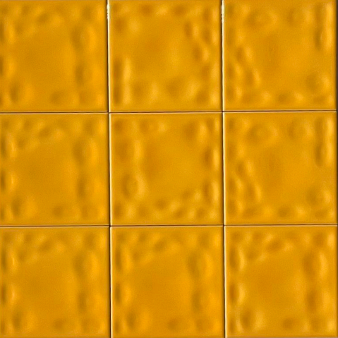 TL 00010 I 4x4 inches Mango Yellow Bumpy Glossy Finish Tile | Image 2