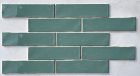 TL 00048 E 3x12 inches Teal Green Glossy Finish Tile | Image 2