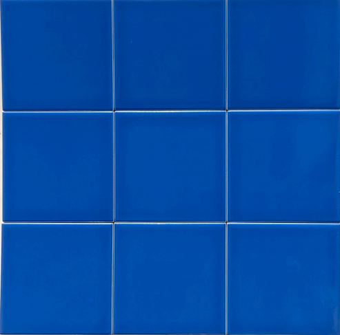 TL 00055 W 8x8 inch Thunder Blue Plain Glossy Finish Ceramic Wall Tile - 6 mm | Image 2