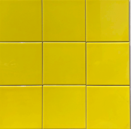 TL 00055 N 4x4 inches Yellow Plain Glossy Finish Ceramic Wall Tile - 5.8 mm | Image 2