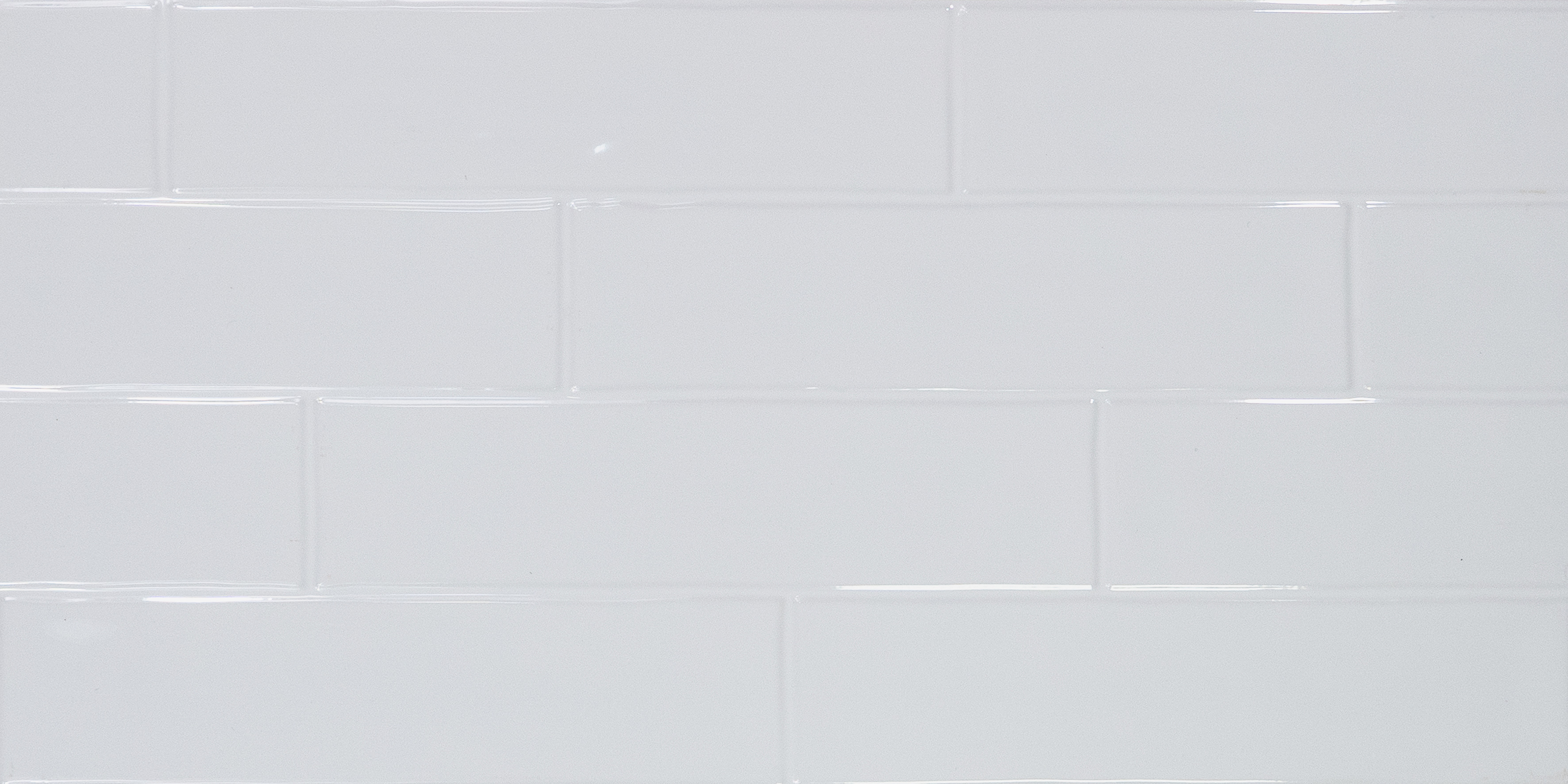 Faux Subway Wall Tile TL 05386 Miraq Polar White 2 ft x 1 ft Ceramic Glossy Finish - 8 mm | Suitable For Kitchen, Bathroom Walls and Backsplashes | Image 1