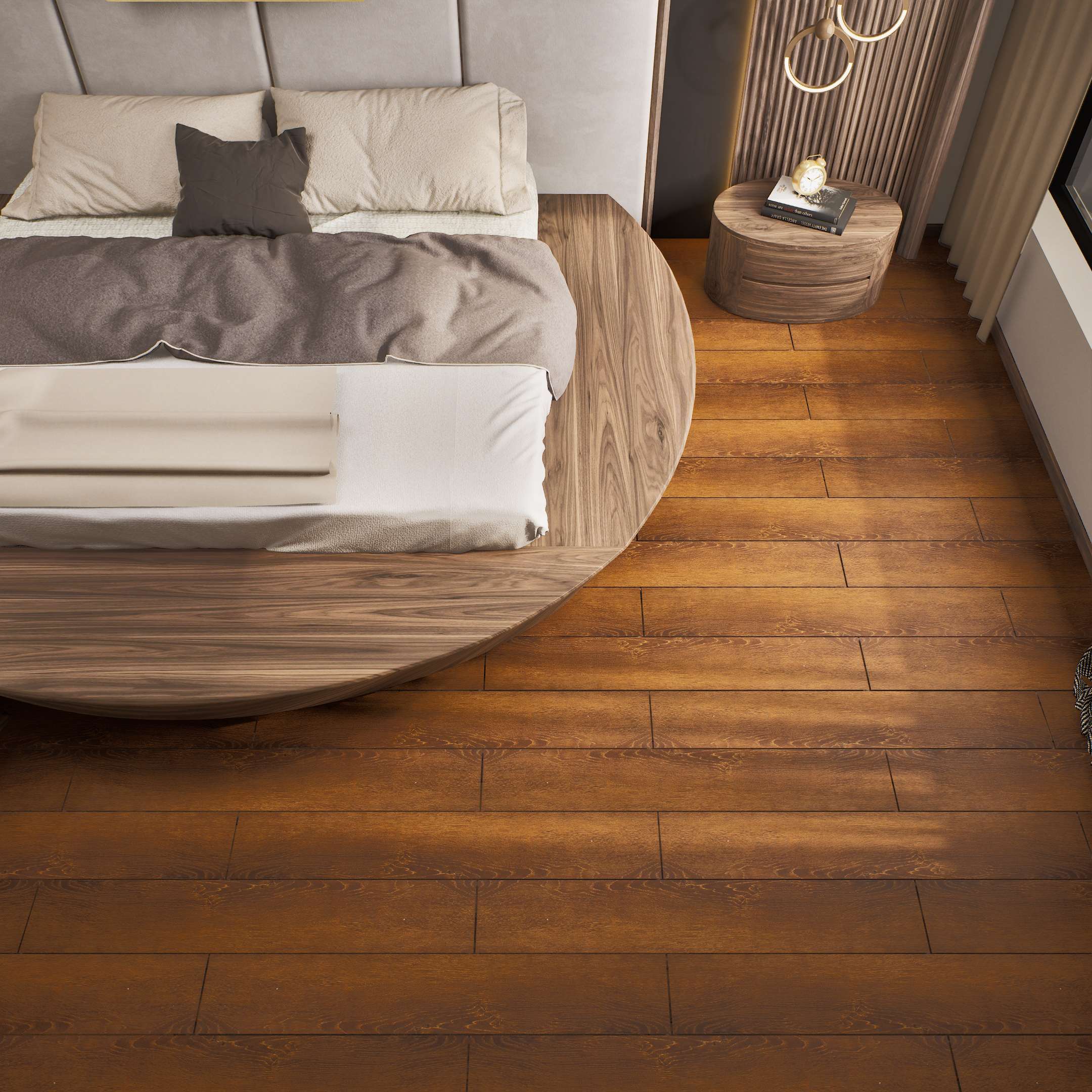 Room Closeup for LF 00308 F Luca Walnut | Image - 5