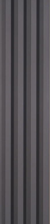 Elegant Grey Plain Colour Look WPC Louver/Panel 9.5 ft x 6.5 inch - 23 mm | Ideal for Feature Wall, Living Room, Bedroom, TV Cabinet, Hotel, Restaurant, Office | PN 00428 | Image 01