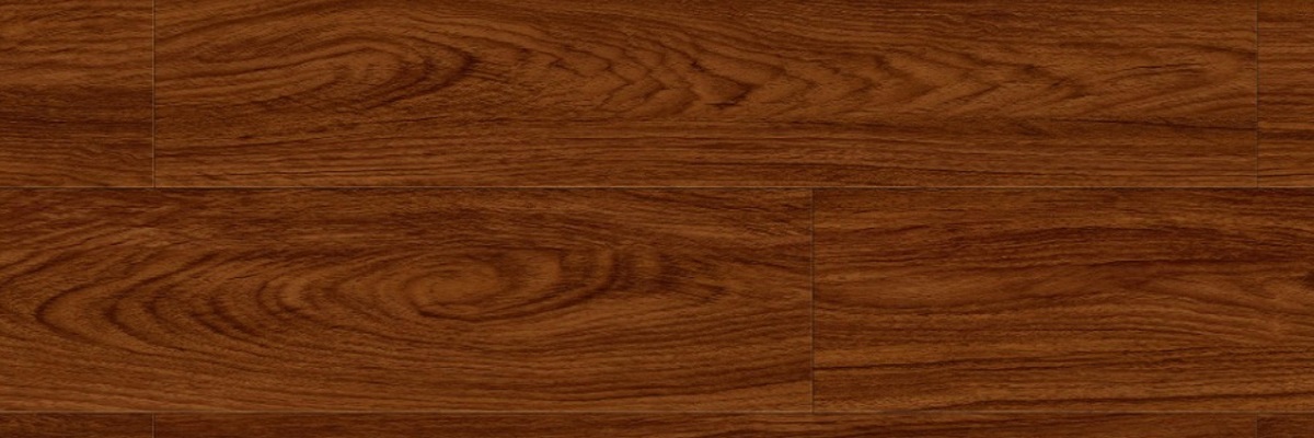 A close-up of a SPC Floor Walnut Royale Texture Finish Timberline SP 00081 | 4 ft x 7 inch x 5 mm | UV Coating IXPE Backing Layer | Suitable for Flooring, Living Room, Bedroom available at Material Depot in Bangalore