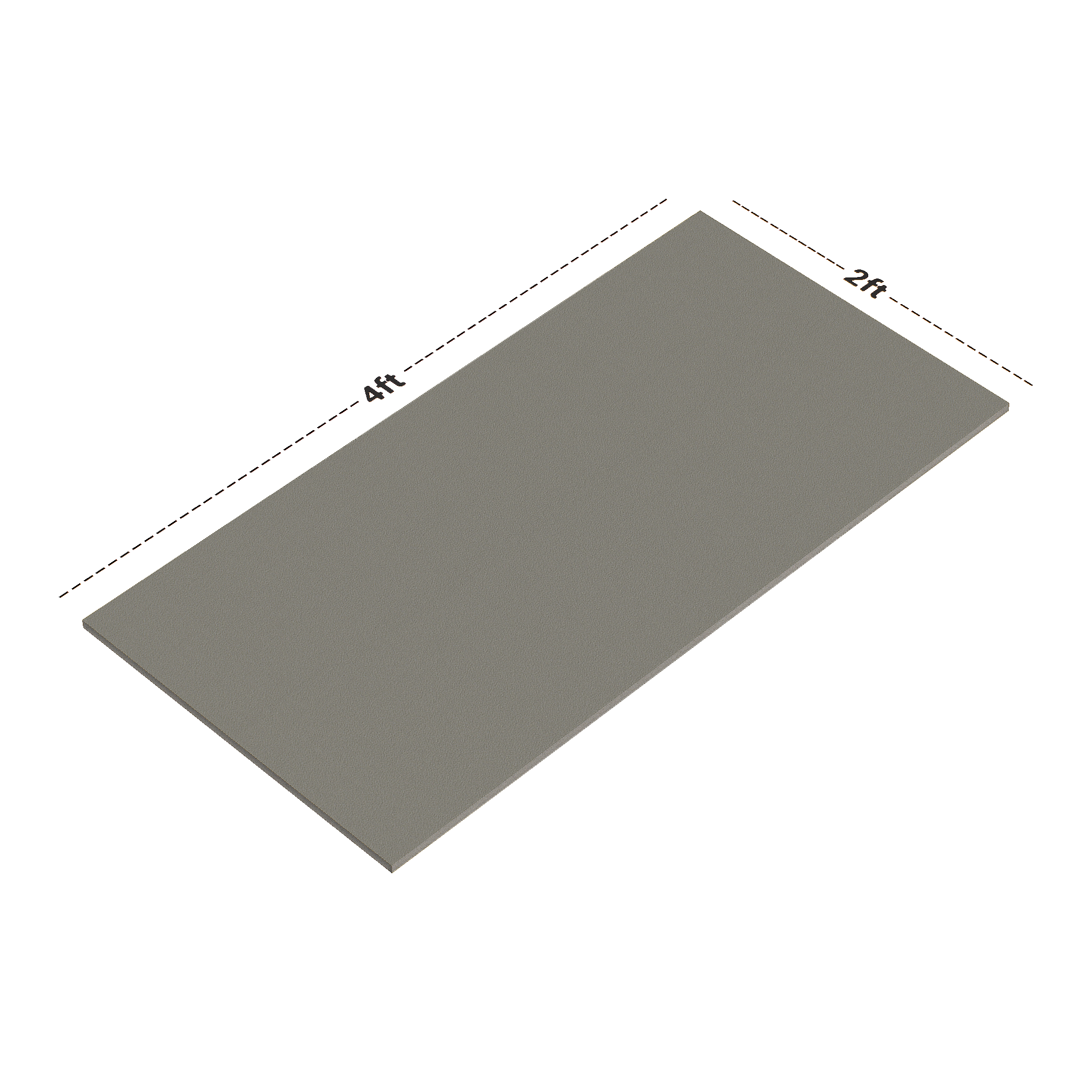 Dimension image of TL 00782 Slate Grey 1200x600 mm Matte Finish Full Body Vitrified Wall & Floor Tile - 9 mm | Material Depot