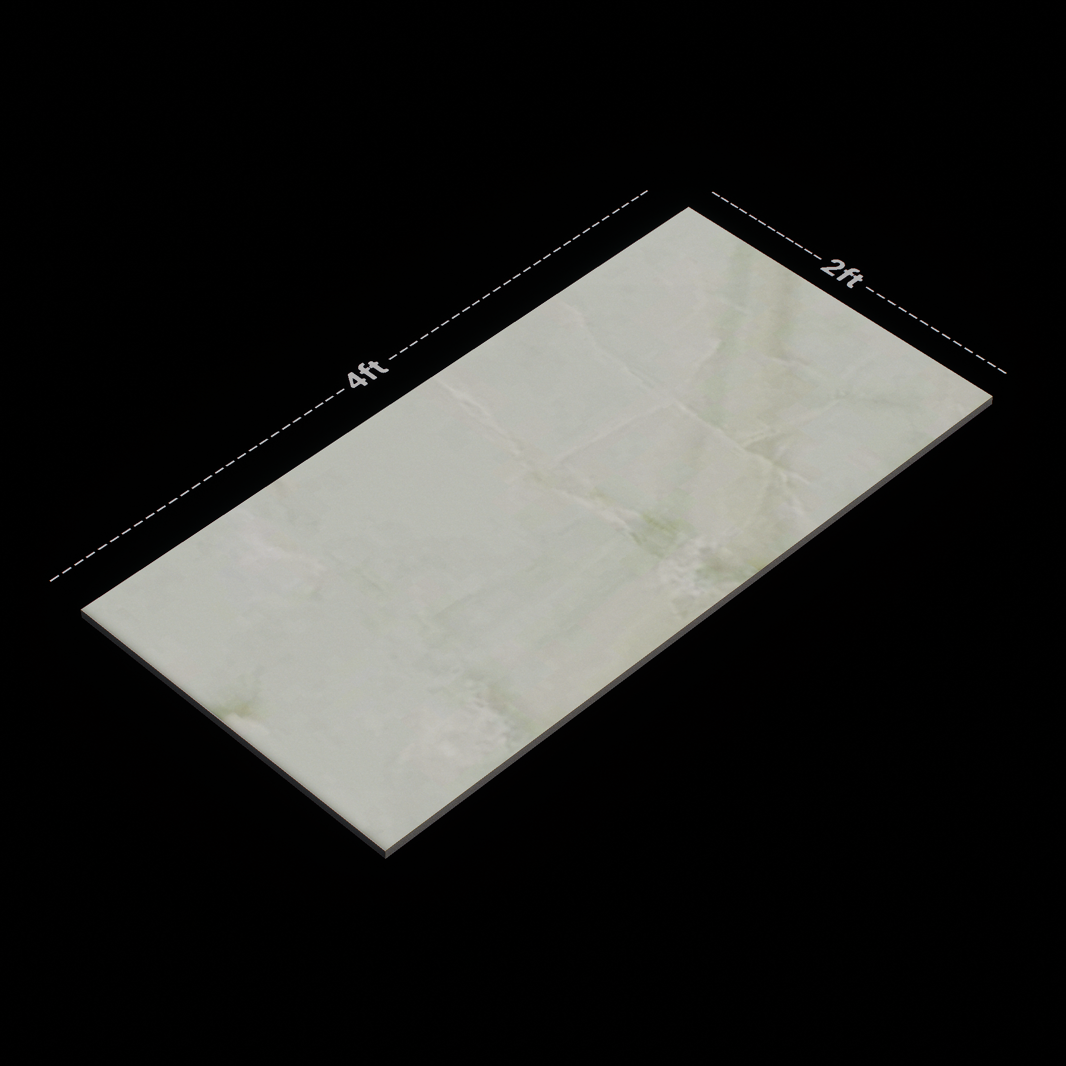 Dimension image of TL 01007 Pear Onyx 1200x600 mm Glossy Finish Polished Glazed Vitrified Floor & Wall Tile - 9 mm | Material Depot