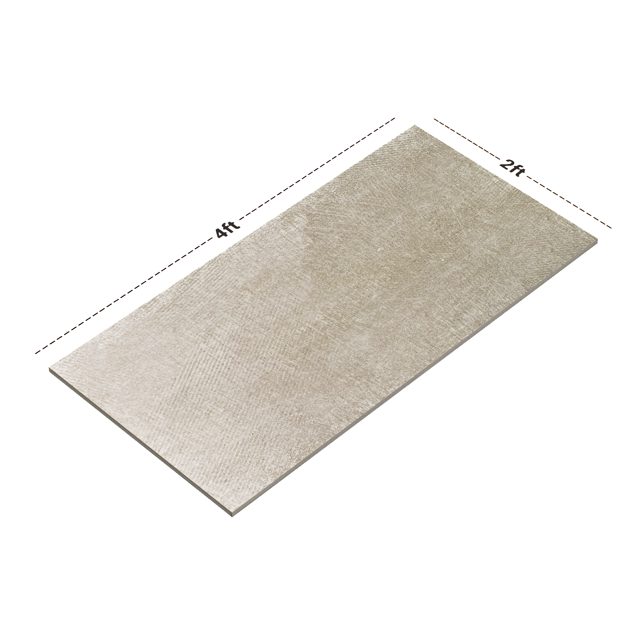 Dimension image of TL 01049 Garmin Tortora 1200 x 600 mm Punch Finish Tile - 9 mm | Material Depot