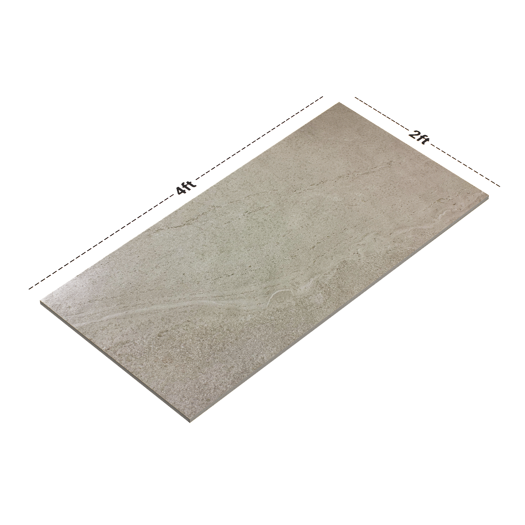 Dimension image of TL 01513 Travertino Beige P9 1200 x 600 mm Tile - 9 mm | Material Depot