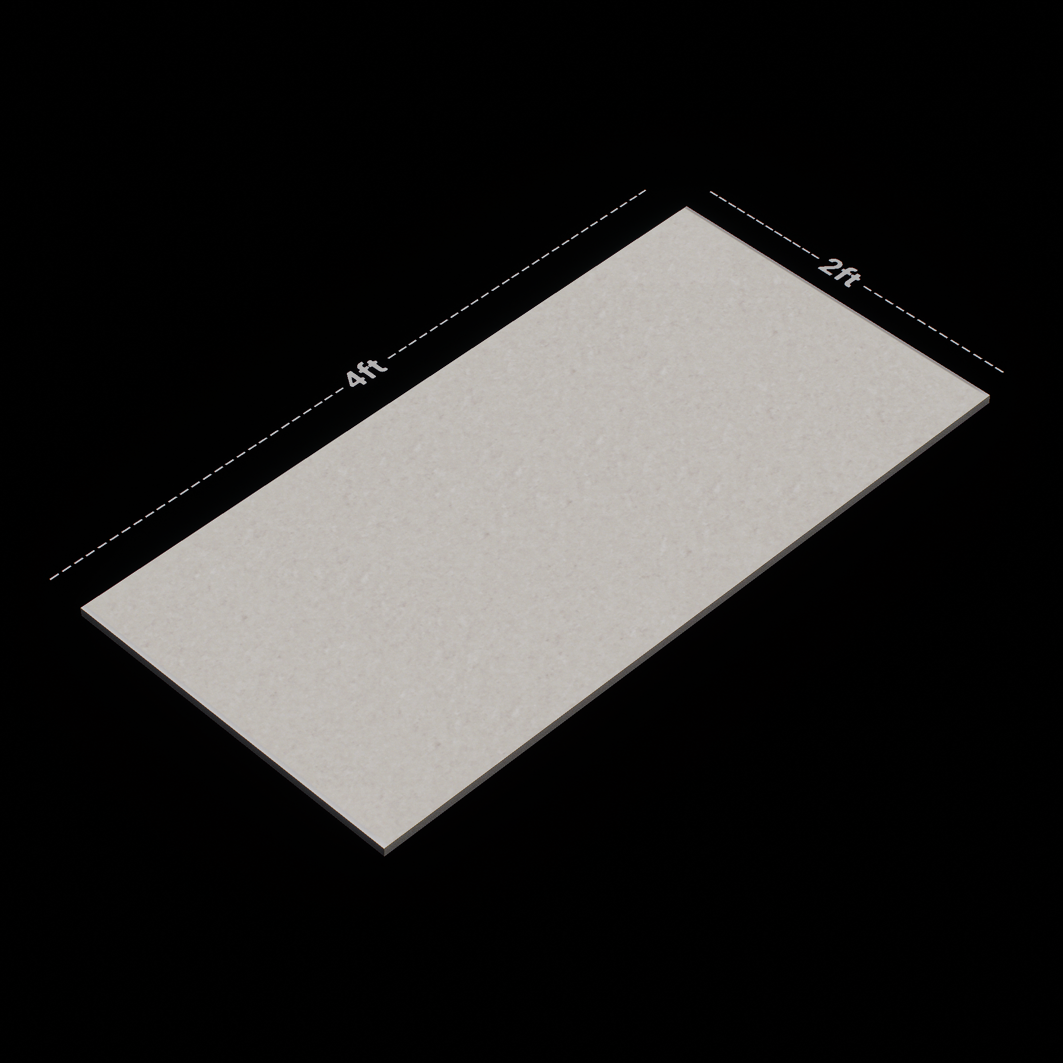 Dimension image of TL 02678 Century White 1200x600 mm Glossy Finish Double Charge Tile | Material Depot