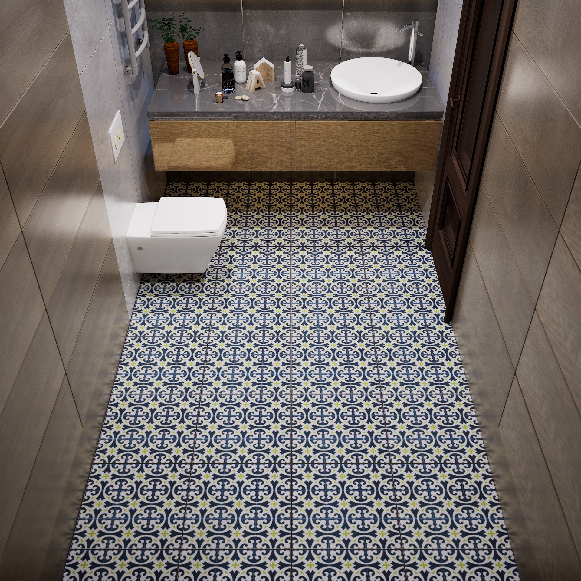 Buy Anti Skid Bathroom Floor Tiles in Bangalore - Octoria Tiles